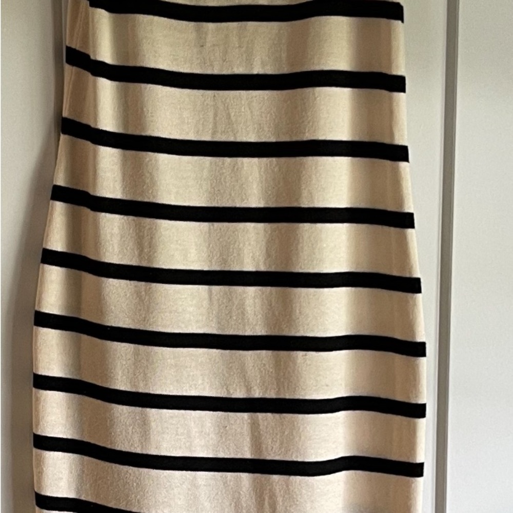 Ellison Striped Black and Cream Women's Dress NWT Antro brand